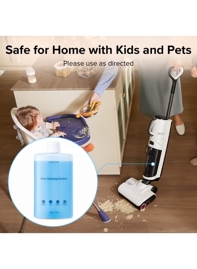 Roborock Original Floor Cleaner Solution for All Series Wet/dry vacuum cleaners & Robot Vaccum Cleaner, Q7 TF/TF+, Q10 VF/VF+, Qrevo Series, Saros10, S8 maxV ultra, F25 RT, 1L,Dilution Ratio 1:200 - Image 5
