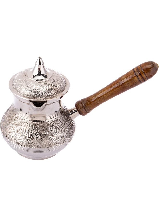 AKDC AKDC Brass Mug 11Cm X 11Cm X 15Cm Silver And Brown - Image 1