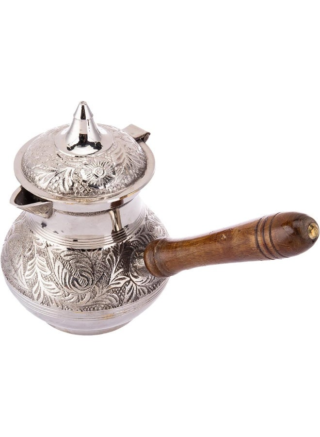 AKDC AKDC Brass Mug 11Cm X 11Cm X 15Cm Silver And Brown - Image 3