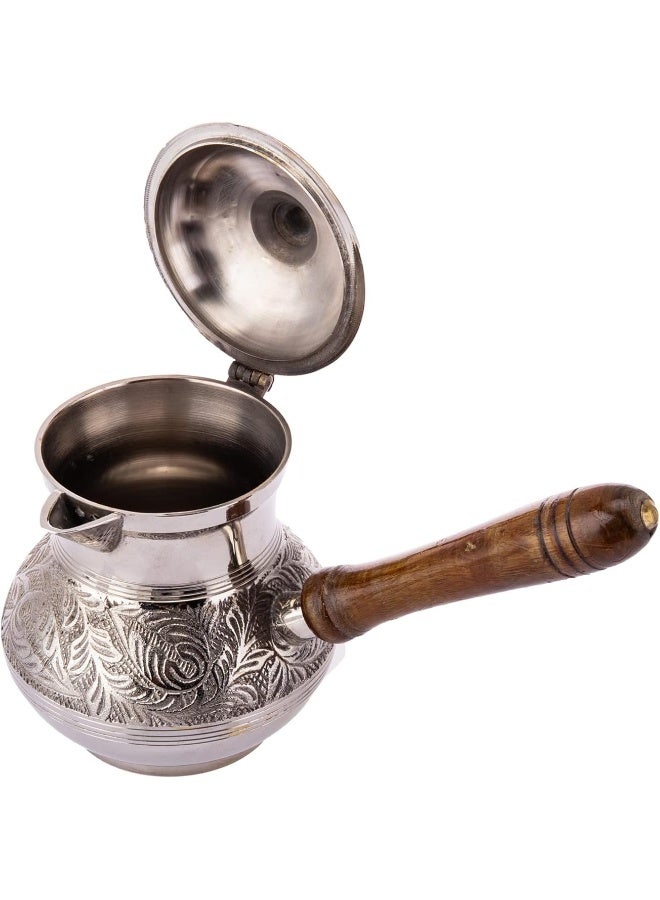 AKDC AKDC Brass Mug 11Cm X 11Cm X 15Cm Silver And Brown - Image 2