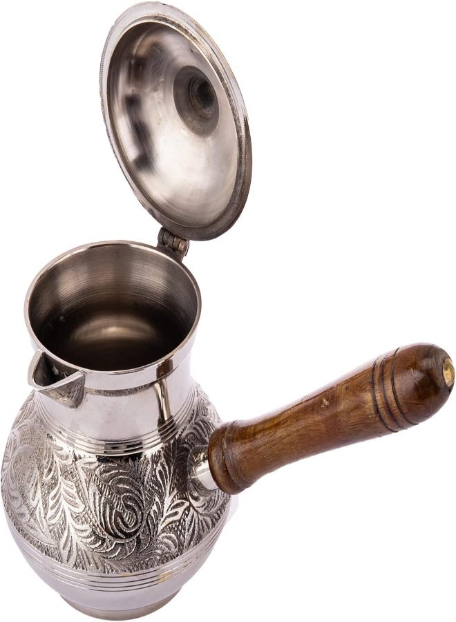 AKDC AKDC Brass Mug 11Cm X 11Cm X 15Cm Silver And Brown - Image 4