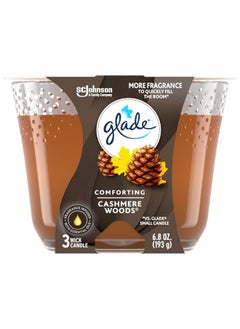 Glade Comforting Cashmere Woods Candle 193g  - Image 1