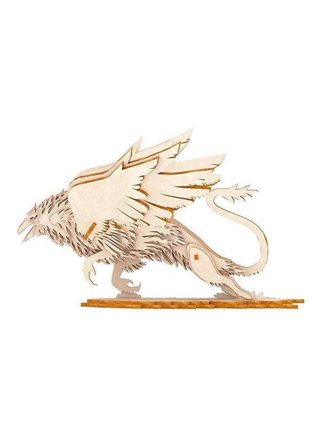 NIBEMINENT DIY 3D Wooden Puzzle Griffin 23.5x14x31cm - Image 1