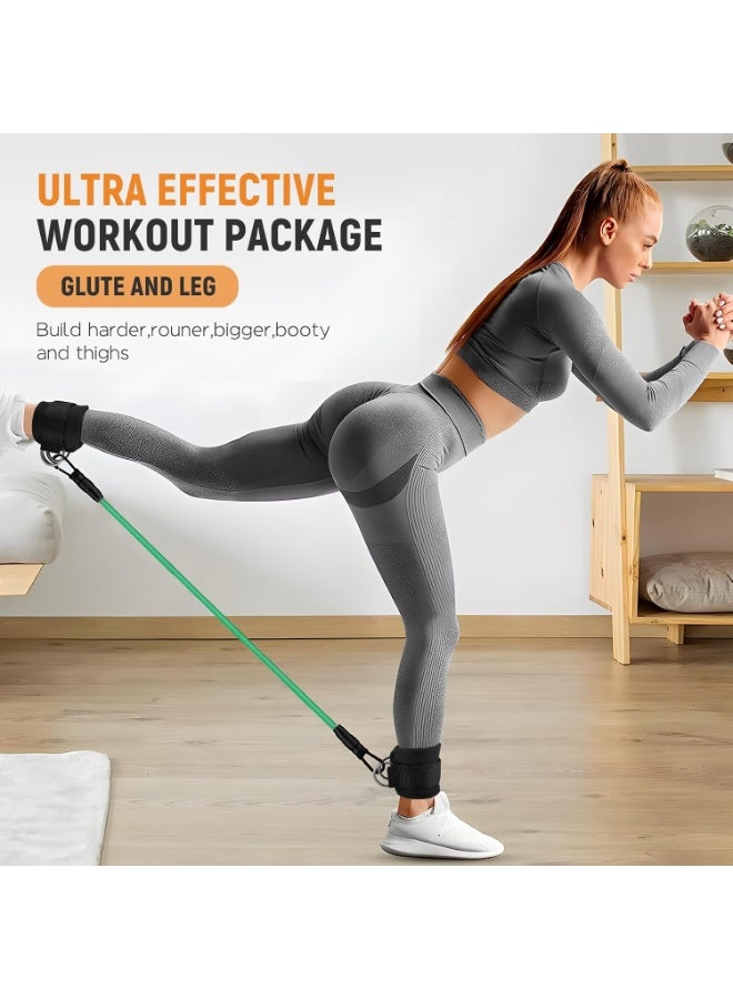موثوقية التنبؤ أربطة مقاومة للكاحل مع أصفاد Pro، مستويات مقاومة قابلة للتعديل للتمرين، أربطة كاحل متعددة الاستخدامات للتمرين، وتدريب الورك والساق والسرعة - Image 3