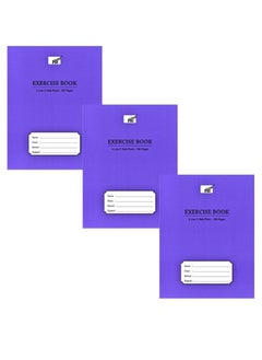 Psi 3Pieces Four Line Exercise Notebook, 100 Pages Blue  - Image 1