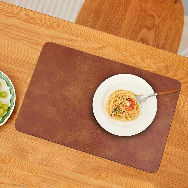 BS مفرش طاولة مستطيل محبوك قابل للعكس من B&S - بني - Image 5