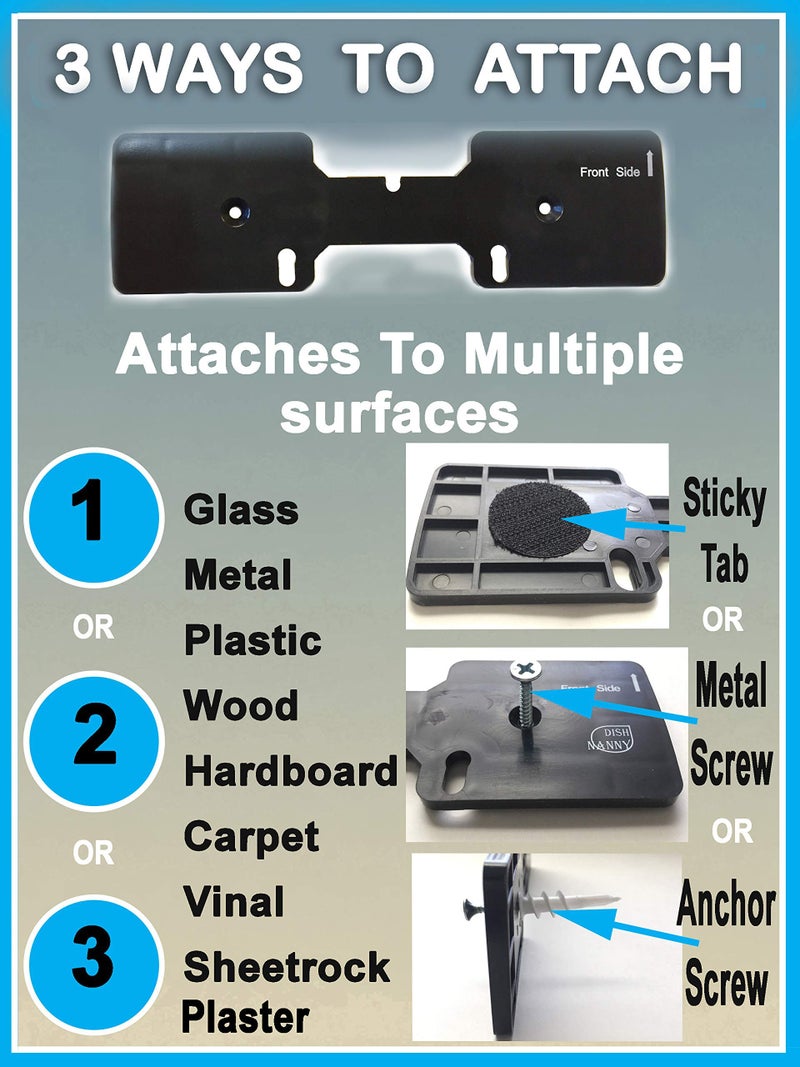 DISH NANNY Black Do Not Disturb Sign | SHUTTER CHANGES WHEN YOU PUSH IT | For Home, Offices,Hotels, Hospitals (Don't Disturb, Welcome Signs) Also includes double sided tape mounting. - Image 4