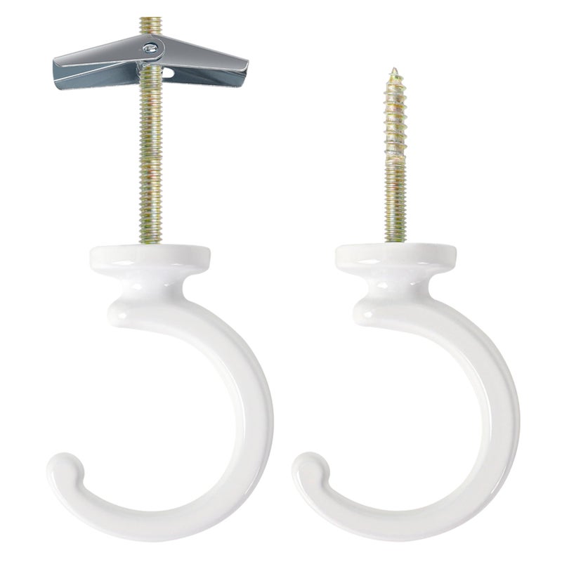 Aidoclip 2PCS Ceiling Hooks for Hanging Plants,Heavy Duty Plant Swag Hooks,Hanging Planter Wall Hook, Indoor and Outdoor Plant Hangers - Image 1