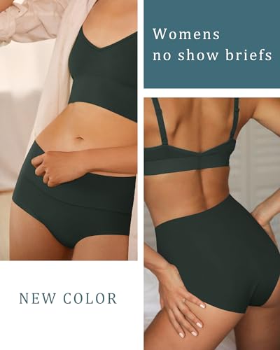 LEVAO Women's High Waist Seamless Underwear Full Coverage Brief No Show Panties Sexy Comfortable Pantie Multi Pack S-XXL - Image 4