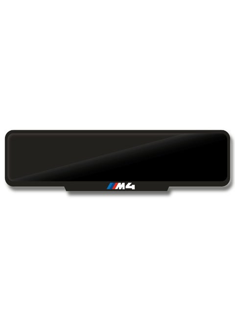 M4 Number Plate Frame – Custom Fit – Black Gloss Finish – Iconic M Performance Logo – Easy Tape Mount – Available in Sport, Square & Long Sizes