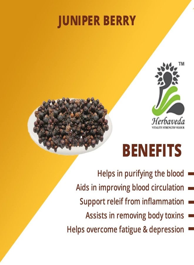 LEANBEING Herbaveda - Dried Juniper Berry 500g | Imported - Image 2