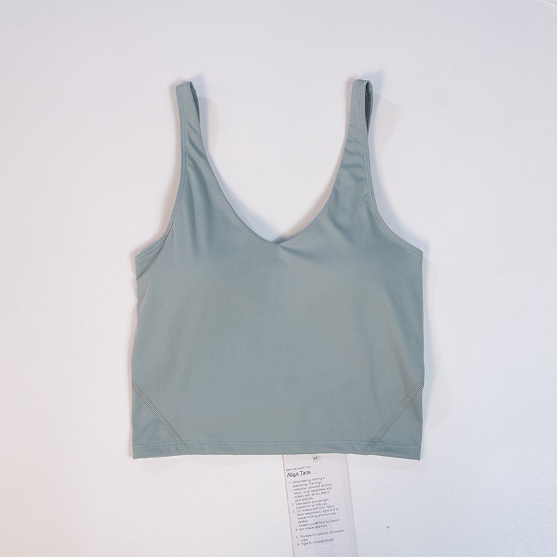 Yoga Suit Wearing U-Shaped Bra Women'S Sports Fitness Beauty Back Quick-Drying Fixed Vest Bra Jogging Inner Chest Pad - Image 1