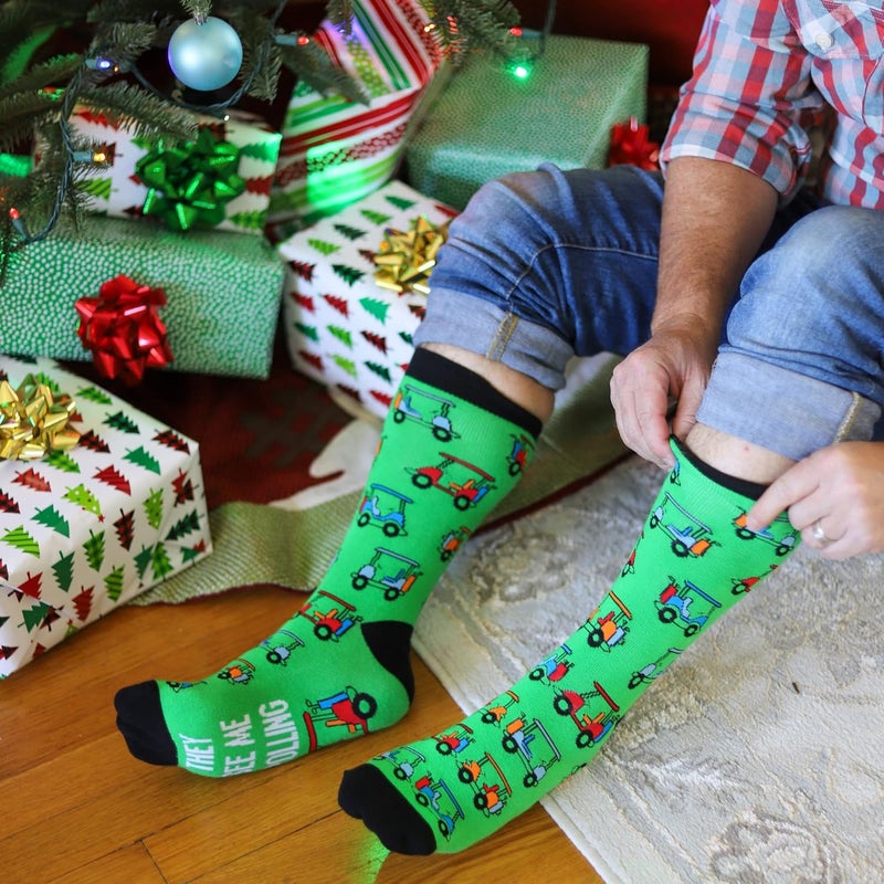 Lavley Funny Golf Socks - Fun gift for golfers - Unisex one size fits most - Great for birthdays or stocking stuffers - Image 4