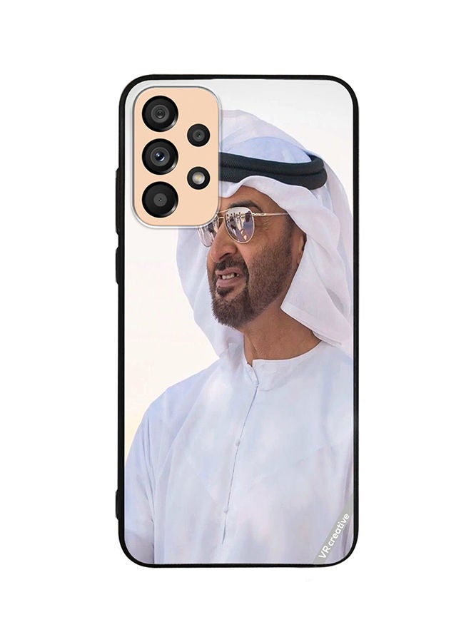 VR CREATIVE غطاء حماية لهاتف سامسونج جالاكسي A53 5G بتصميم الشيخ محمد بن زايد آل نهيان متعدد الألوان - Image 1