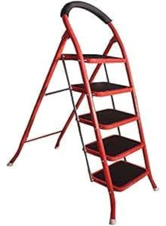 سلم معدني 3 درجات قابل للطي – خفيف الوزن من الألومنيوم للاستخدام المنزلي والمكتبي - Image 2