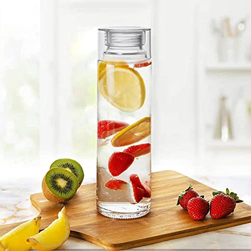 TAGROCK Clear Glass Fridge Water Bottle, 1000ml - Set of 2 - Image 2