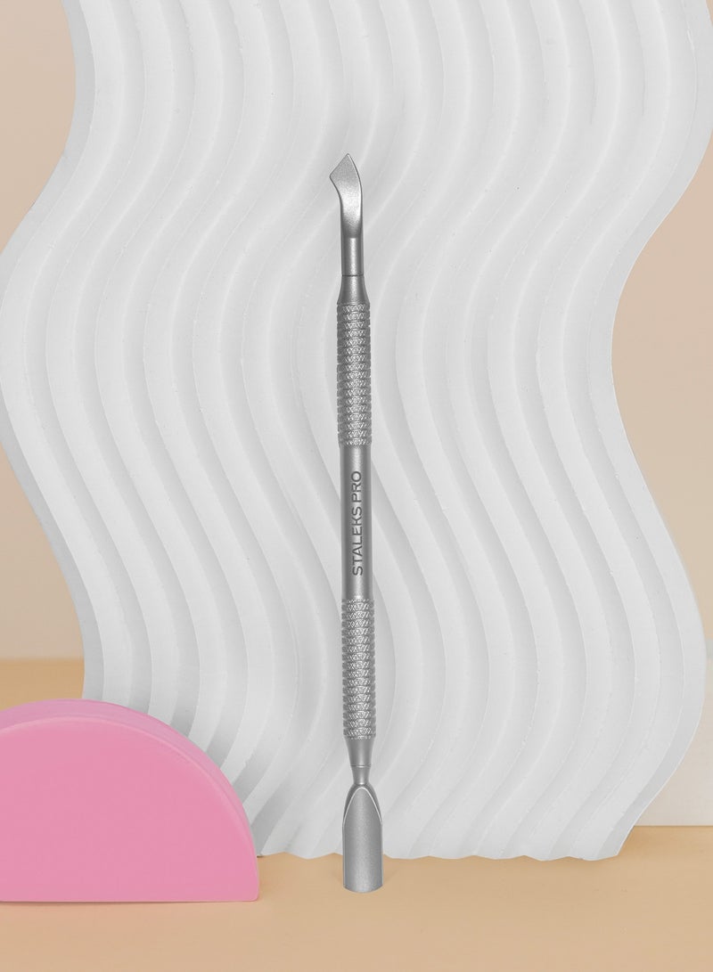STALEKS PRO Manicure Pusher - SMART 50 | TYPE 6 (rounded narrow pusher and bent blade) - Image 1