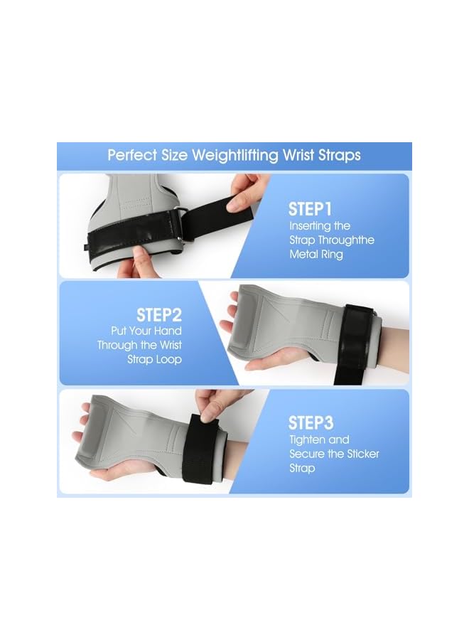 S-TOP Wrist Straps for Weightlifting, 1 Pair of Gym Lifting Strap, Lifting Straps for Enhanced Grip Optimal Hand and Wrist Protection - Image 2