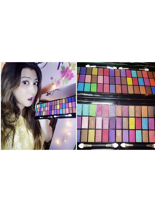 ClubComfort � 51 Colour Eye Shadow Pallette With 4 Pcs Eyeshadow Blending Brush  - Image 4