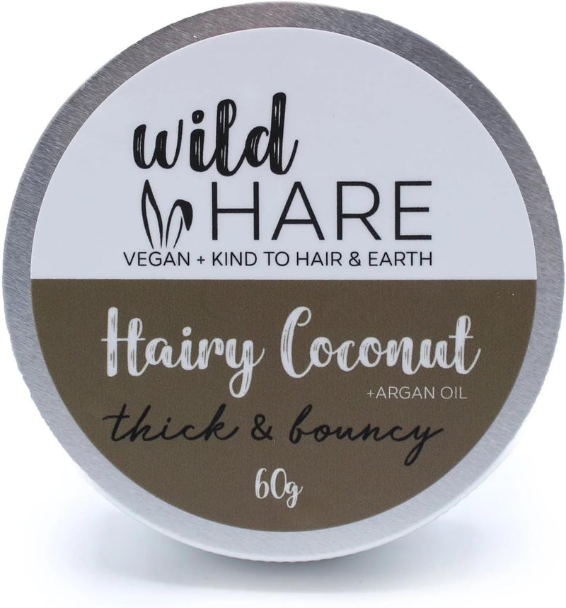 Amazing Thick and Bouncy Solid Vegan Coconut Shampoo Bar with Argan Oil 60g