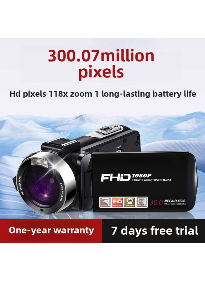 Generic Digital Professional Students HD Travel VLOG Photography Video Recorder Camera Cc Handheld Ddv Camera Free Shipping-Body Color:[official Standard Configuration + Wide-angle Mirror + 32g] You Can Take Selfies/record Videos  - Image 3