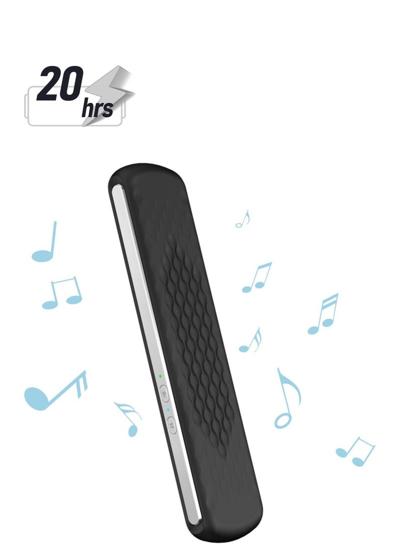 Pillow Speaker Bone Conduction Stereo, Mini Portable Bluetooth Sleep Speaker, Insomnia White Noise Machine, for Deep Sleeping, Side Sleepers (Black) - Image 1