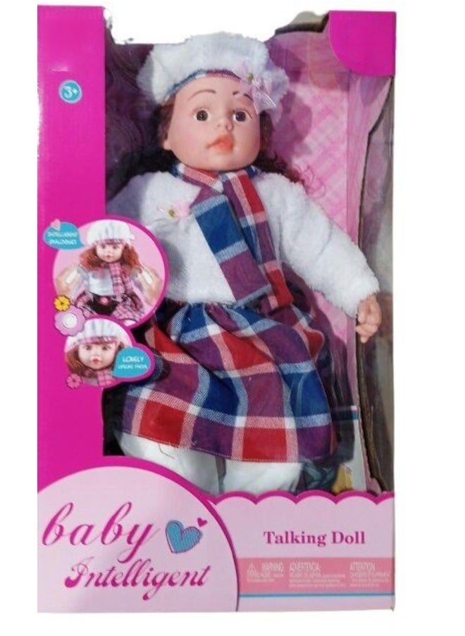 Generic - Intelligent English Talking Baby Doll - Realistic 55 cm Interactive Doll Toy for Girls - Image 1