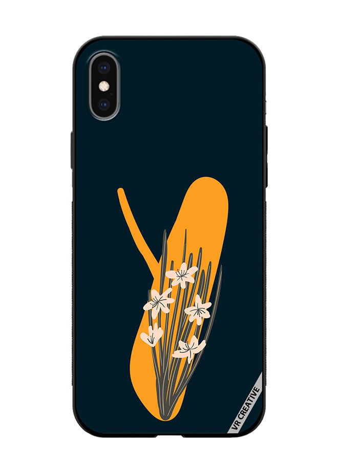 VR CREATIVE Protective Case Cover For Apple iPhone X/XS Alphabet Y Design Multicolour - Image 1