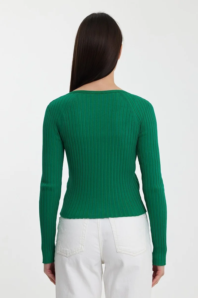 Alexander Gardi V-Neck Ribbed Knitwear SWEATER(A92160-S)