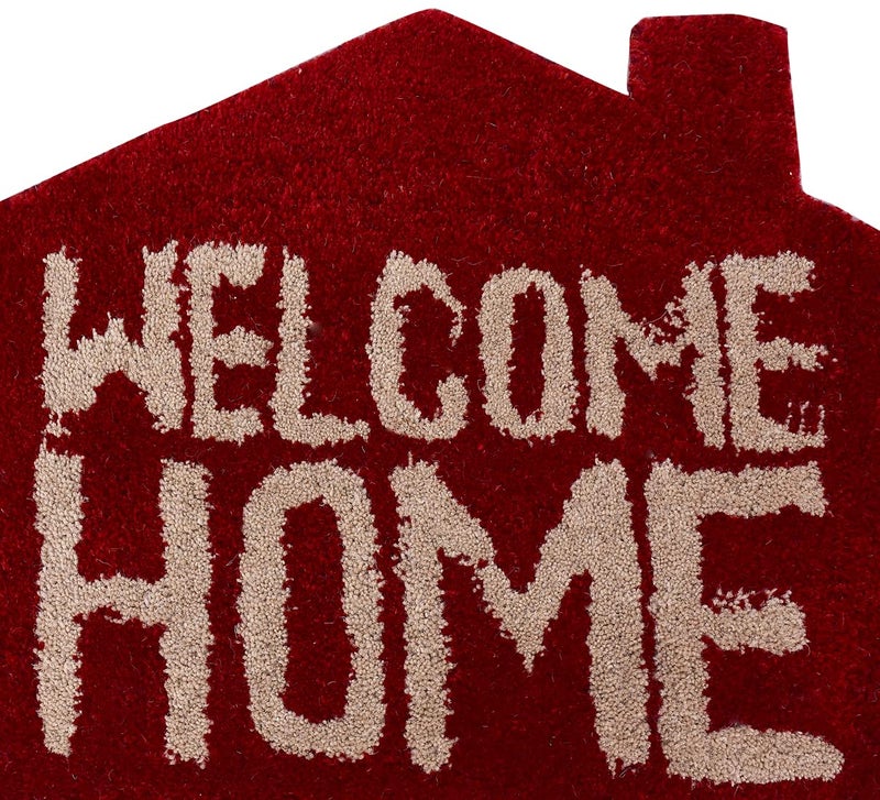 Purpledip Door Mat Home Shape: Thick, Soft, Non-Skid Floor Carpet Rug (10746) - Image 3