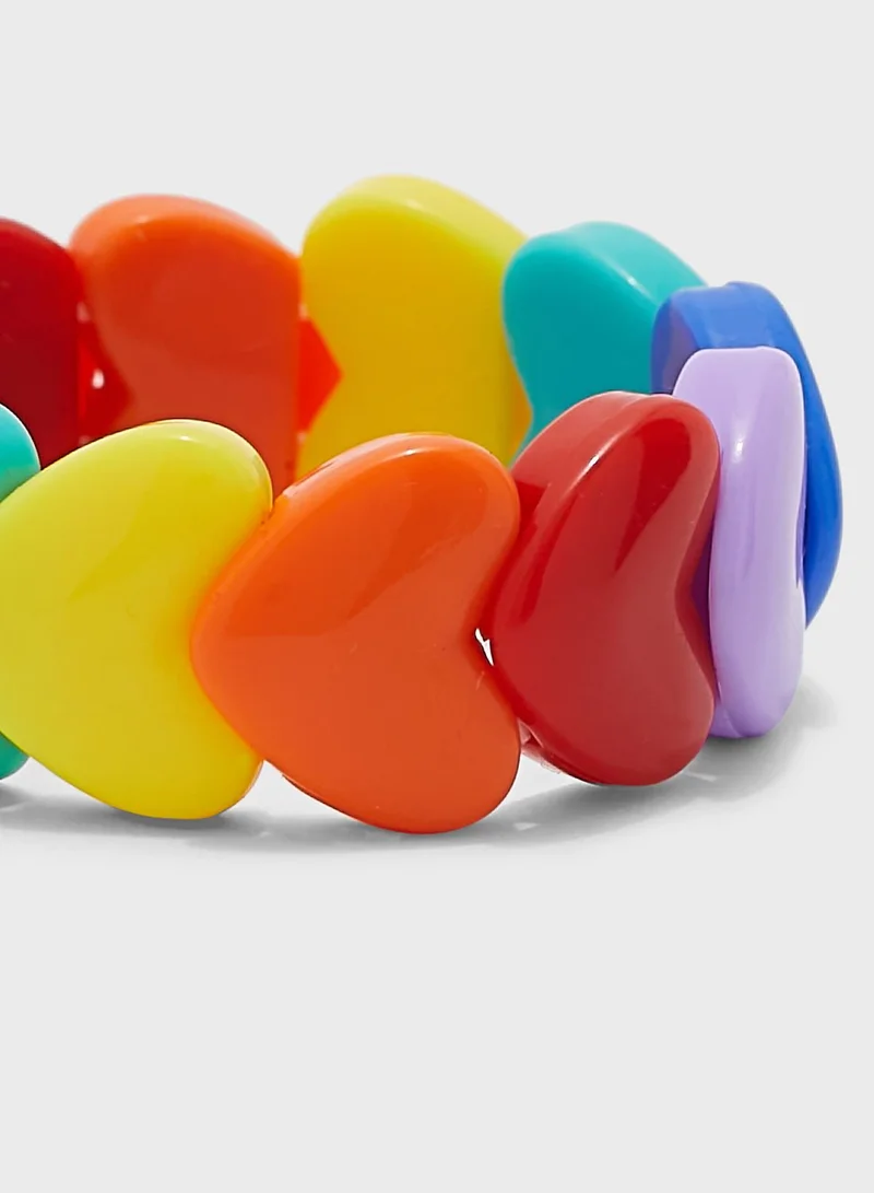 Claires Kids Rainbow Bracelet