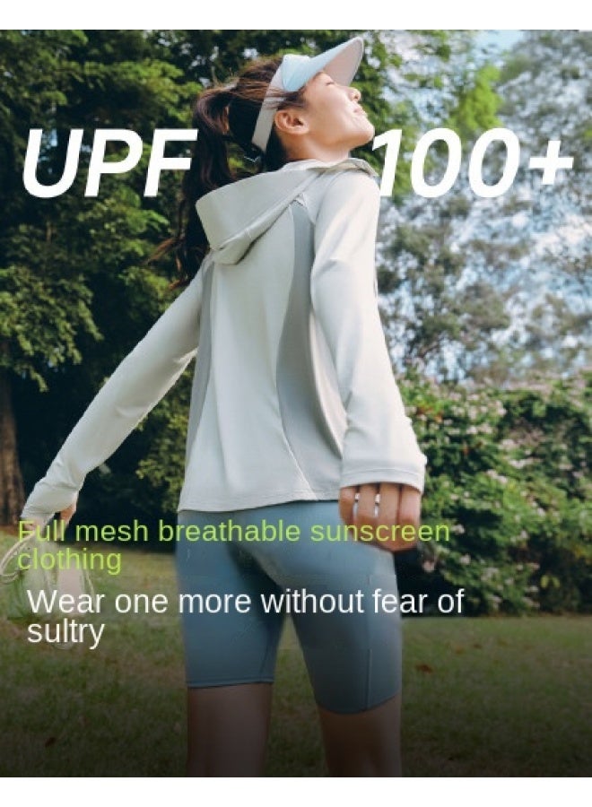 نيو سترة نسائية جديدة مريحة تسمح بمرور الهواء، ملابس خارجية رقيقة مبردة للرياضة للحماية من الشمس في الصيف، ملابس واقية من الأشعة فوق البنفسجية للبشرة - Image 1