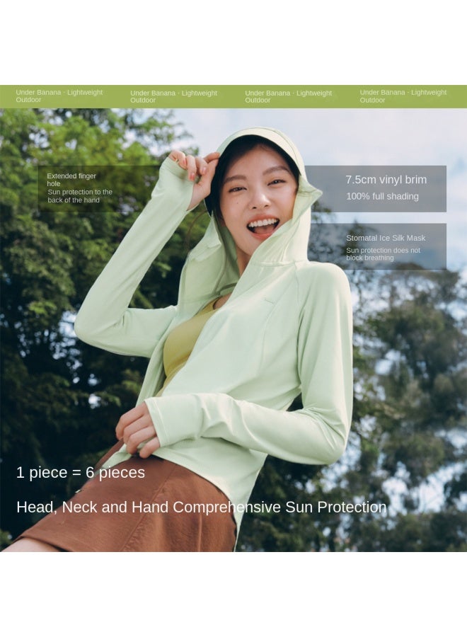 نيو سترة نسائية جديدة مريحة تسمح بمرور الهواء، ملابس خارجية رقيقة مبردة للرياضة للحماية من الشمس في الصيف، ملابس واقية من الأشعة فوق البنفسجية للبشرة - Image 5