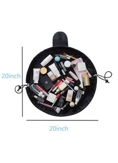 svk dream Portable Folding Drawstring Makeup Bag Large Capacity Lazy Cosmetic Organizer Pouch Magic Travel Toiletry Bags For Womens  - Image 3