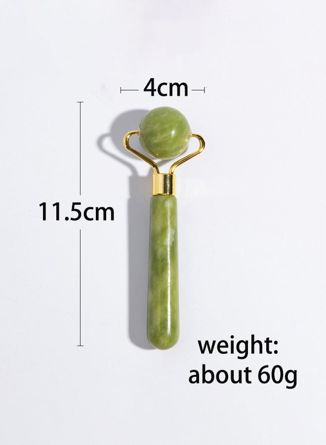 McmhyingPop Jade Roller and Gua Sha Set, Natural Jade Face and Eye Massager Tools, Facial Roller and Gua Sha Stone for Beauty, 3 in1 Face Massage - Image 3