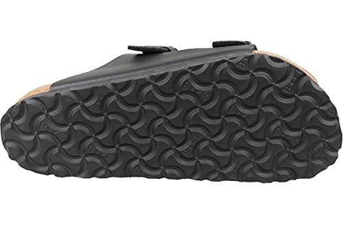 Birkenstock BIRK-051791 Arizona Soft Footbed Leather Sandals, Black, 41 - Image 4