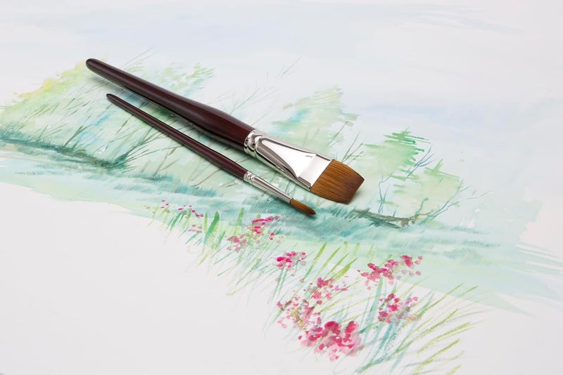 Creative Mark Mimik Kolinsky Watercolor Brush - # 2 x 0 Round - Short Handle Synthetic Paint Brush - Handmade in Germany - Synthetic Sable Paint Brushes for Professional Artists - Animal-Friendly - Image 4
