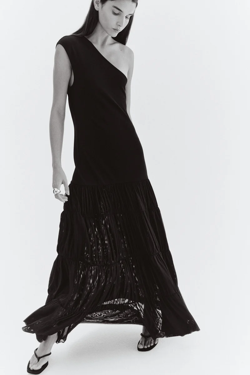 H&M Long one-shoulder dress