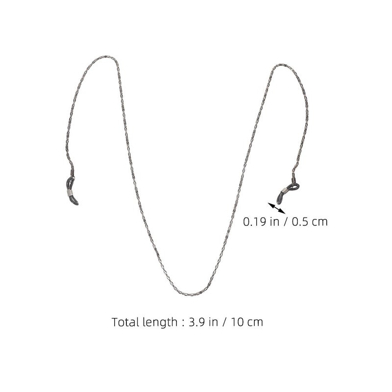 Eyeglass Chains String Holders Adjustable Glasses Holder Strap For Men And Women Stainless Steel Eyewear Retainer Daily Commute Anti-slip 6Pcs - Image 2