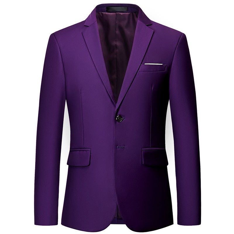 Men'S Suit With Good Texture, Stereo, No-Iron, Crisp And Thick Two-Button Small Suit, Business Casual Export Jacket For Men - Image 1