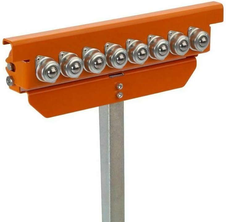 BORA Portamate PM-5093 Tri Function Pedestal Roller 11.25" Polished Steel Roller, Ball Bearing Multi-Directional Rollers - Image 4