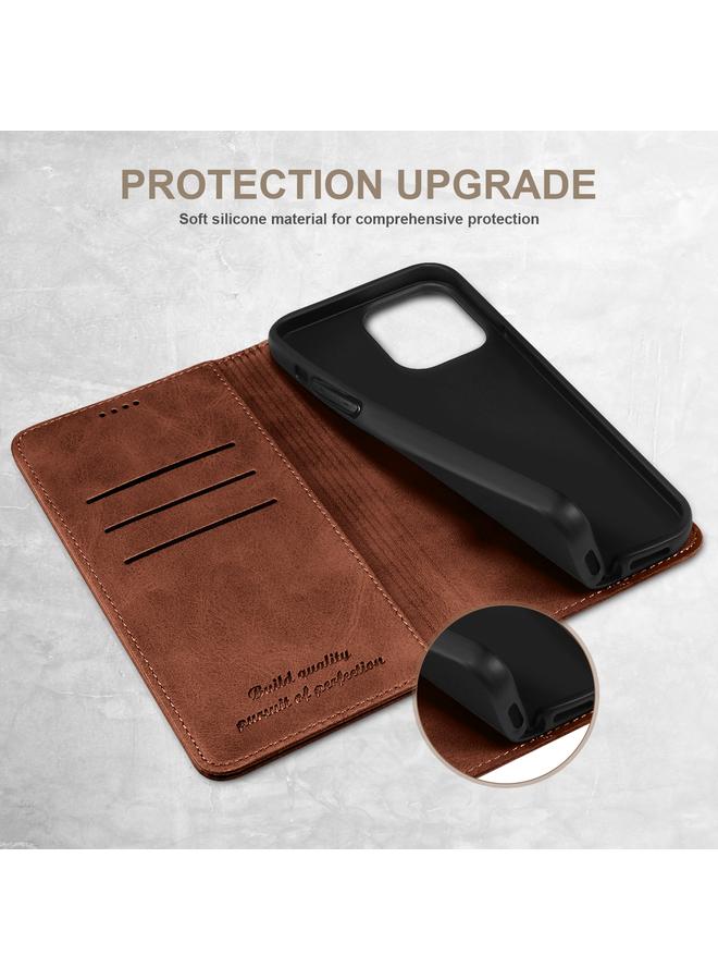 Suteni Case For iPhone 16 Calf Texture Horizontal Flip Leather Phone Case - Image 3