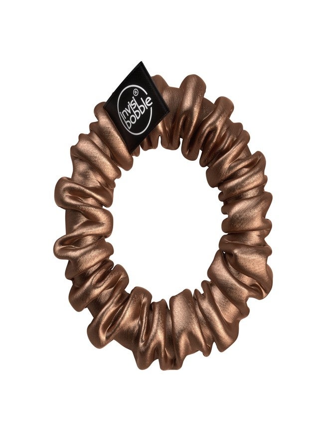 invisibobble Sprunchie Slim Spiral Hair Ring - True Black and True Golden - 2 Pack- Scrunchie Stylish Bracelet, Strong Elastic Grip Coil Accessories for Women - Gentle for Girls Teens and Thick Hair - Image 3