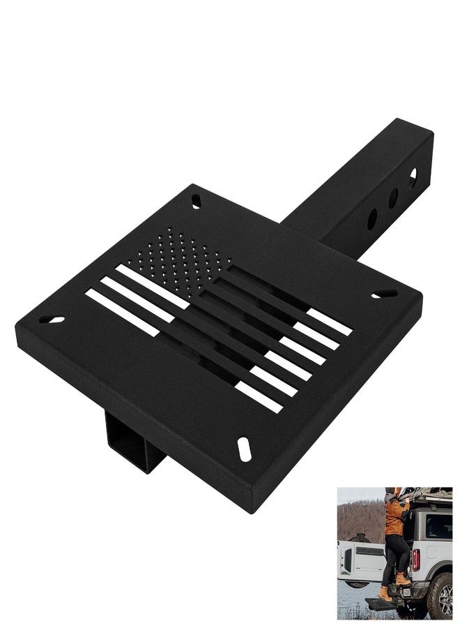 VANROUG Heavy-Duty Hitch Mount Vise Plate,Universal Hitch Winch Mount,Hitch Vise Holder with 2''Receiver,Trailer Hitch Winch Mount Plate Fit for ATV,UTV,SUV,Pickup and Truck Rear Mounting - Image 1
