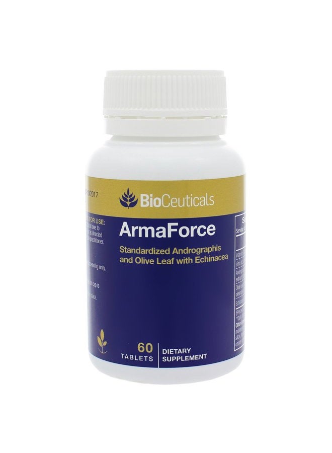 Suptmax BioCeuticals ArmaForce Immune Support Olive Leaf 60 Caps Vegan - Image 1