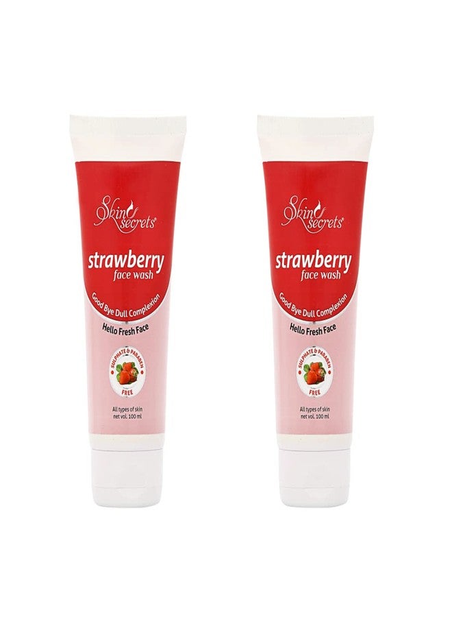 Skin Secrets Strawberry Face Wash with Strawberry Extract for Soft & Beautiful Skin| Paraben & Sulphate Free (Pack of 2) - Image 1