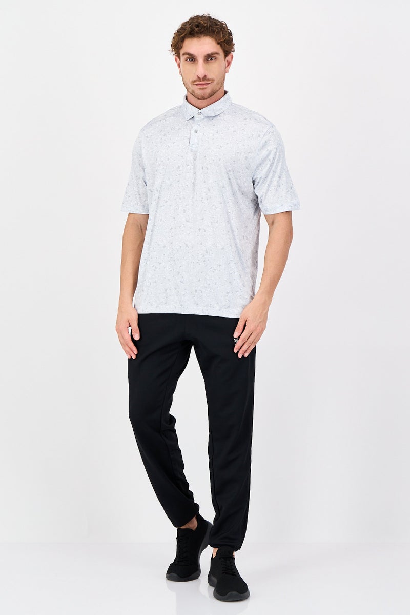 Greg Norman Men Sportswear Fit Short Sleeves Training Polo Shirt, White - Image 4