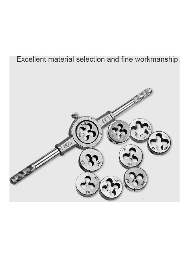 NIBEMINENT 30-Piece Multi-Specification Tap and Die Combination Set Silver - Image 4