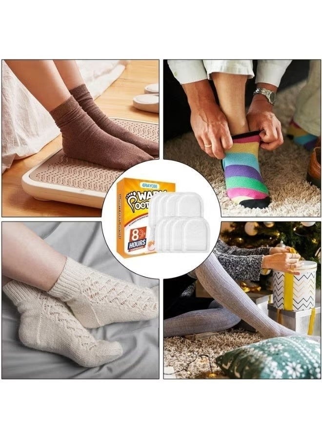 ERAYCEE 6 PCS Foot Warm Patch Safe And Adhesive Heat Patch Feet Warmers For On-The-Go Warmth For Outdoor Activities Skiing Hiking Heating Patch Winter Body Warmer - Image 4