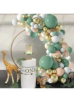Zeemey 117-pcs Olive Green Latex Decorative Balloon Arch Garland Set - Perfect for Graduation Baby Shower Wedding Birthday Bachelorette Party Backdrop Decoration - Suitable for Indoor and Outdoor  - Image 2